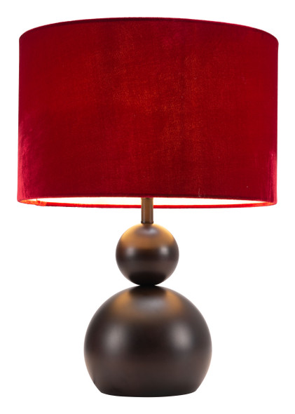 Shobu Red Steel Table Lamp