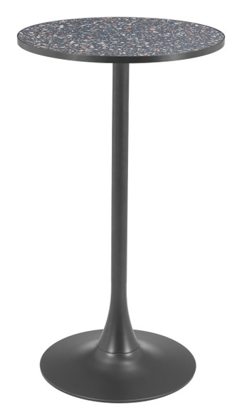 Bite Black Steel Round Bar Table