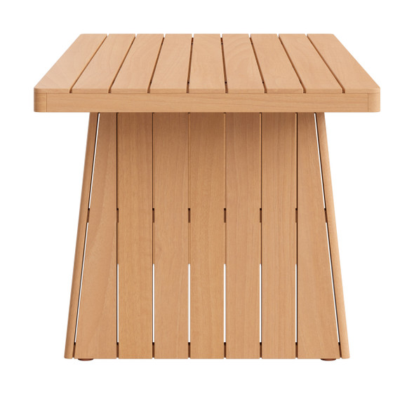 Nimone Natural Acacia Wood Rectangular Dining Table for Outdoor Use