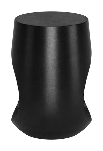 Tilk Black Mango Wood Round Side Table
