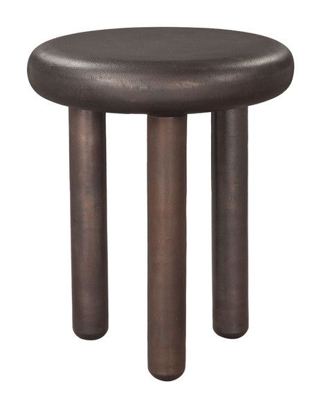 Arian Bronze Aluminum Round Side Table