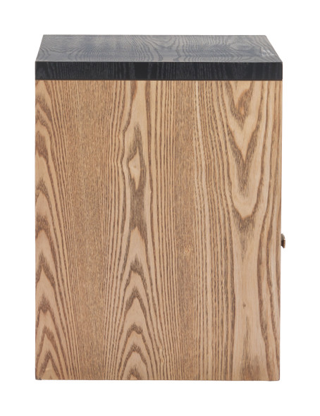 Natt Black MDF Square Side Table