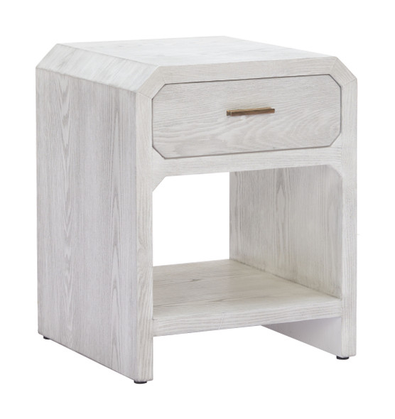 Yume Oak White MDF Square Side Table