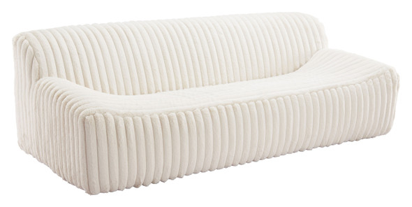 Osterbro Cream Ash Wood and Polyester Sofa
