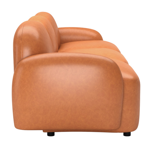 Cleo Brown Rubberwood and Polyester Modular Sofa