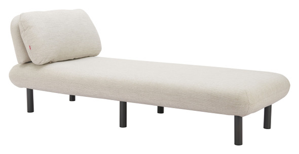 Aperto Beige Aluminum and Olefin Chaise for Outdoor Use