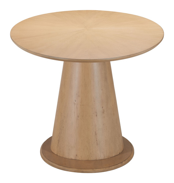 Disque Natural Rubberwood Oval Dining Table