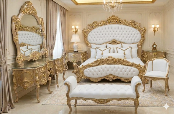 Sovereign Pure White & Gold Imperial Master Suite