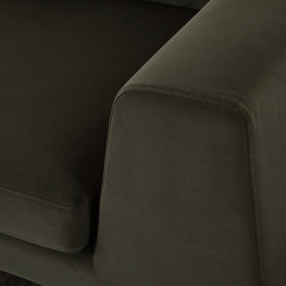 Rift Sofa, Performance Velvet Upholstery, 98-Inch W x 38-Inch D x 29-Inch H