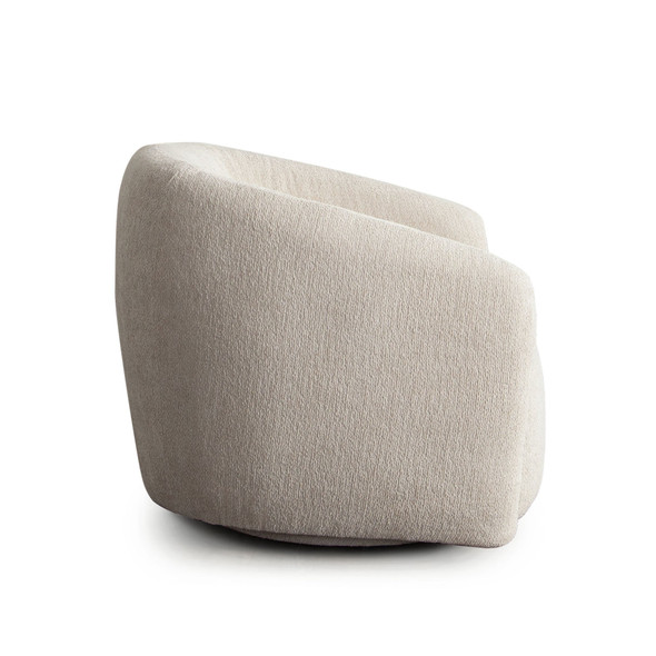 Ocean Swivel Chair in Birch or Dune Performance Fabric, 36 x 34 x 29 Inches