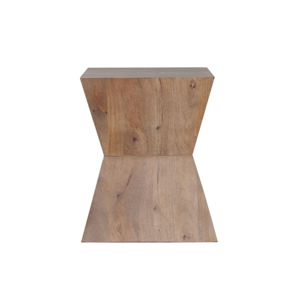 Nara End Table, Caramel, 18-Inch W x 18-Inch D x 22-Inch H, Fully Assembled