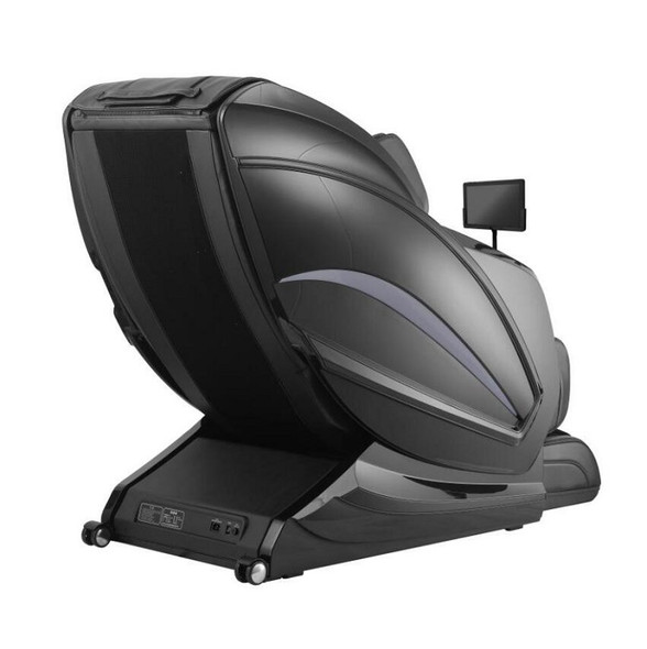 A15S Black Full-Body Electric Massage Chair with Enclosed Foot Compartment