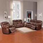 Brown Cow Leather Accent Armchair with Curved Back and Chrome Legs and Detailing