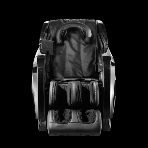 A08S Black Full-Body Electric Massage Chair with Enclosed Foot Compartment