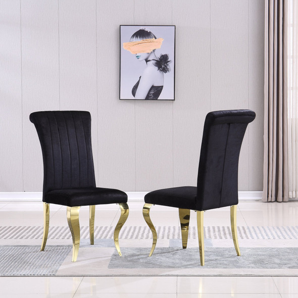 Silver Grey Premium PU Upholstered Dining Chair Set of 2