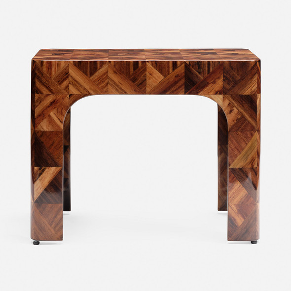 Audin 28-Inch Side Table - Natural Banana Bark