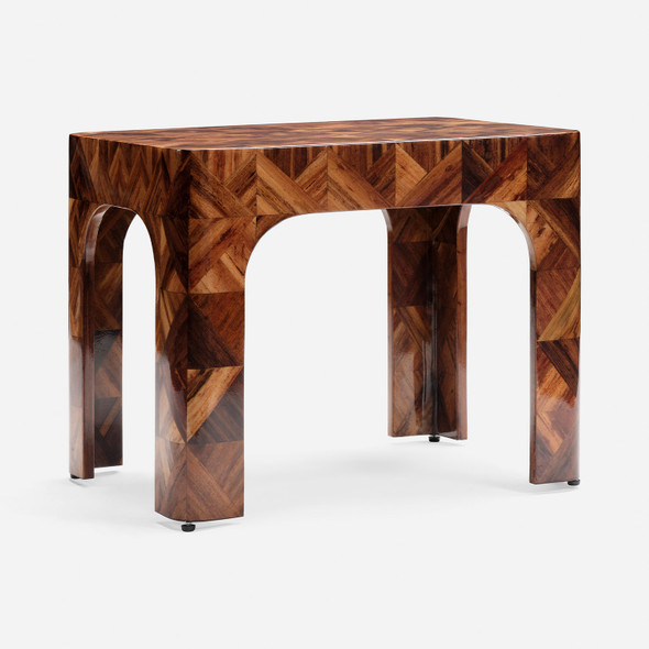 Audin 28-Inch Side Table - Natural Banana Bark