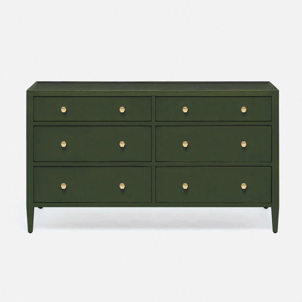 Jarin 60-Inch Dresser - Moss Faux Belgian Linen
