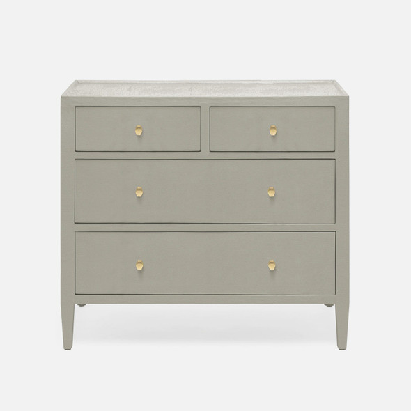 Jarin 36-Inch Light Gray Faux Belgian Linen Dresser