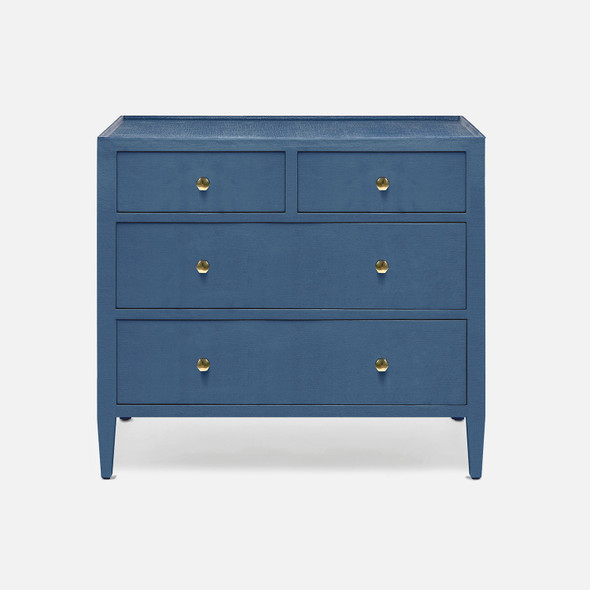 Jarin 36-Inch True Navy Faux Belgian Linen Dresser