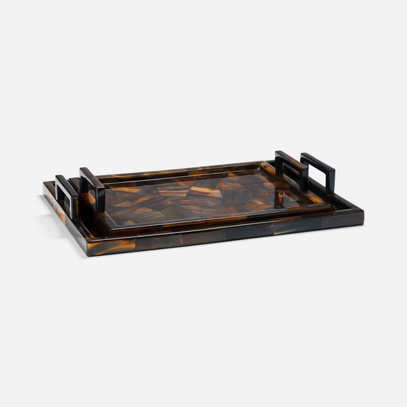 Argo 216-Piece Tray Set - Dark Gloss Horn Mix - Set Of