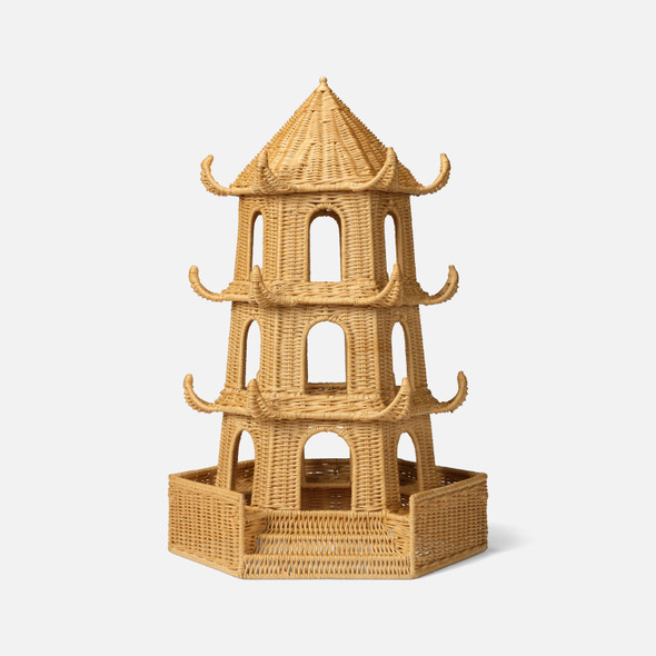 Bardot Decorative Pagoda - Light Honey Rattan - Medium