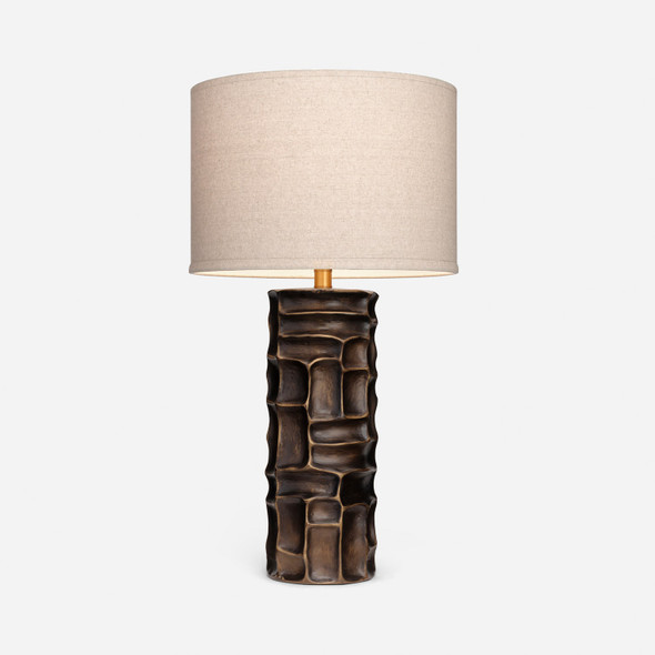 Drexen 1-Light Table Lamp - Black Bronze and Brushed Gold Resin