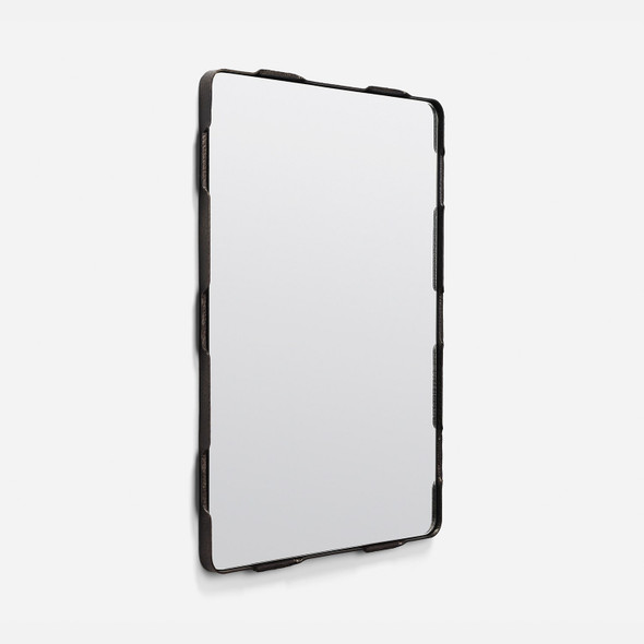 Colsen 26-Inch Mirror - Dark Chestnut Hand Hammered Iron