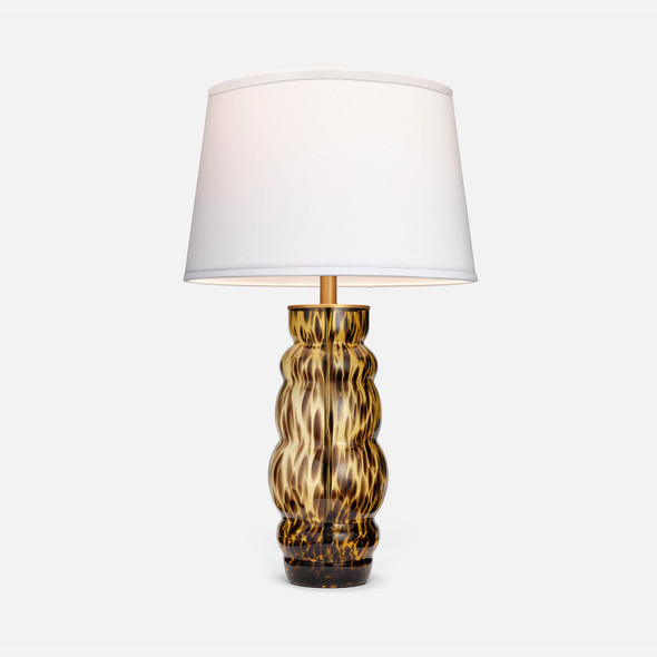 Marla 1-Light Table Lamp - Tortoise Hand Blown Glass