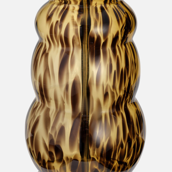 Marla 1-Light Table Lamp - Tortoise Hand Blown Glass
