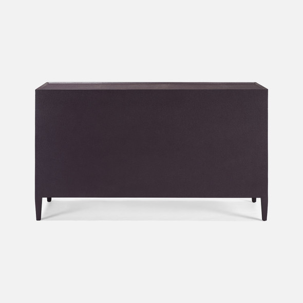 Jarin 60-Inch Dresser - Aubergine Faux Belgian Linen