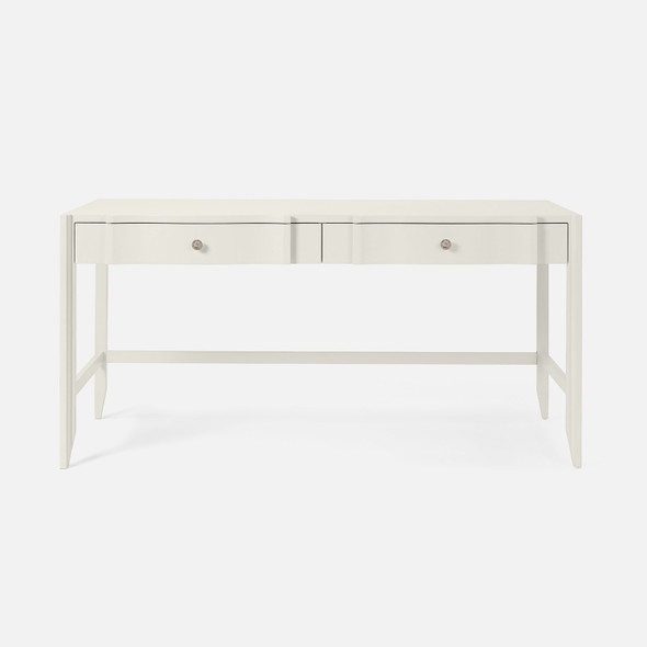 Essery Desk - Pristine Faux Raffia (64 x 30 x 31 Inches)
