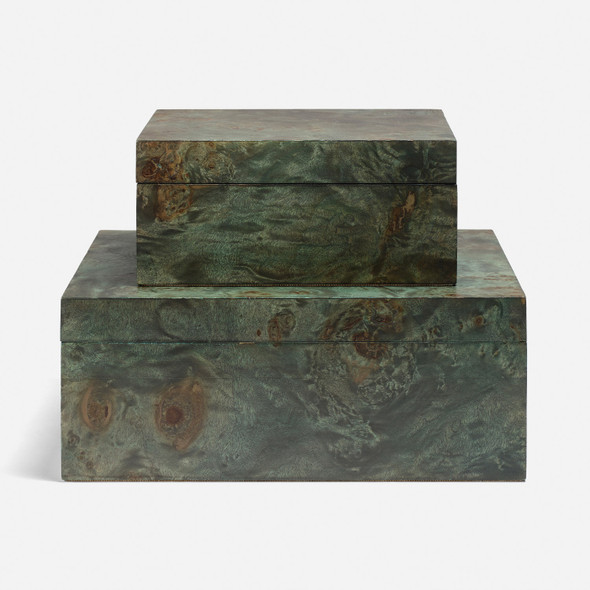 Elita 29-Piece Box Set - Teal Mappa Burl - Set Of