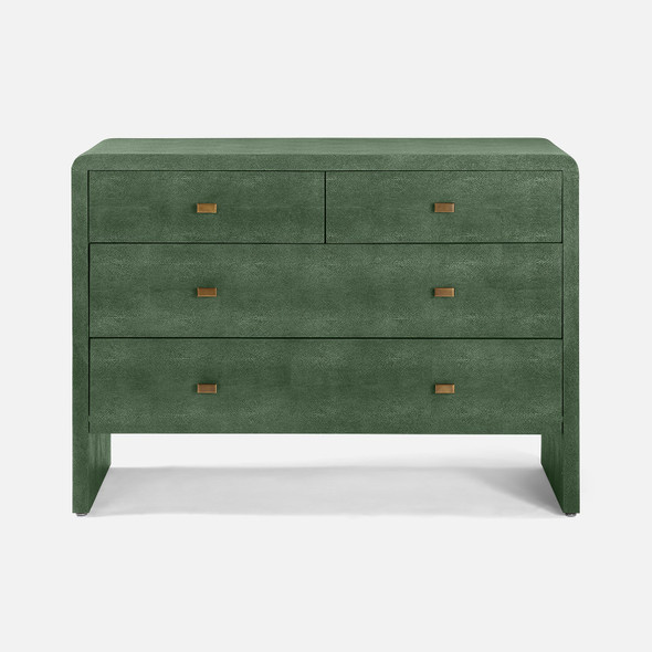 Harlow 48-Inch Dresser - Juniper Realistic Faux Shagreen