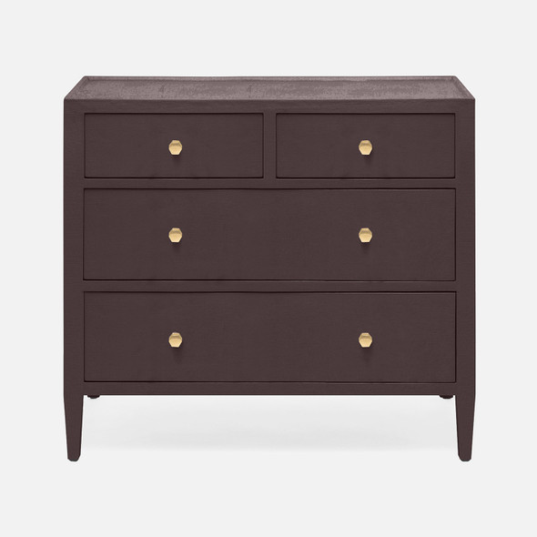 Jarin 36-Inch Aubergine Faux Belgian Linen Dresser
