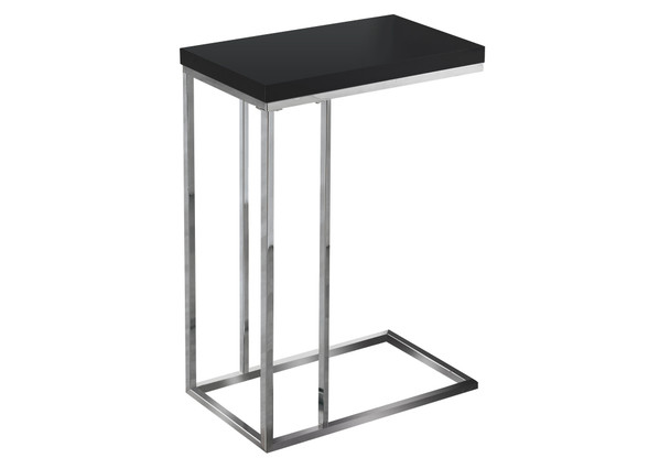 18.25" x 10.25" x 25.25" Black, Particle Board, Metal - Accent Table
