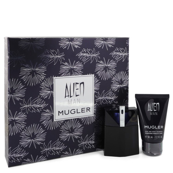 Alien Man by Thierry Mugler Gift Set -- 1.7 oz Eau De Toilette Spray Refillable 1.7 oz Hair & Body Shampoo for Men