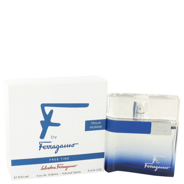 F Free Time by Salvatore Ferragamo Eau De Toilette Spray 3.4 oz for Men