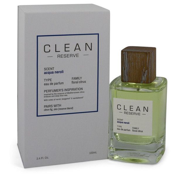 Clean Reserve Acqua Neroli by Clean Eau De Parfum Spray 3.4 oz for Women