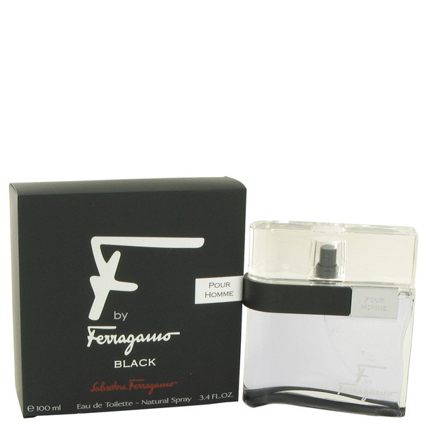 F Black by Salvatore Ferragamo Eau De Toilette Spray for Men