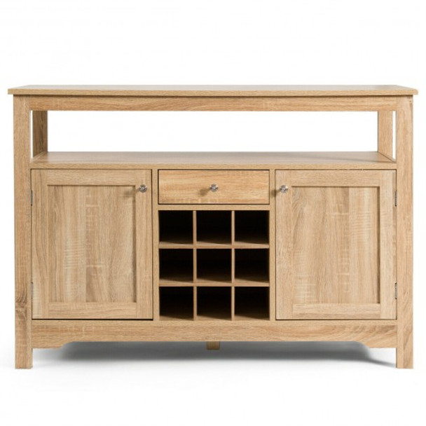 Buffet Server Sideboard Wine Cabinet Console-Natural