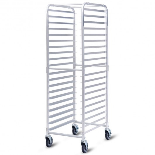 26" x 20" x 70" 20 Sheet Aluminum Pan Rolling Bakery Rack