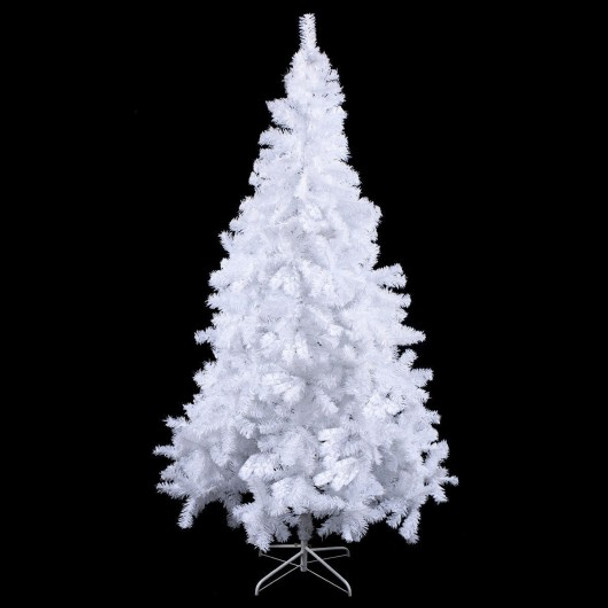 8 ft  White Artificial PVC Christmas Tree with Stand