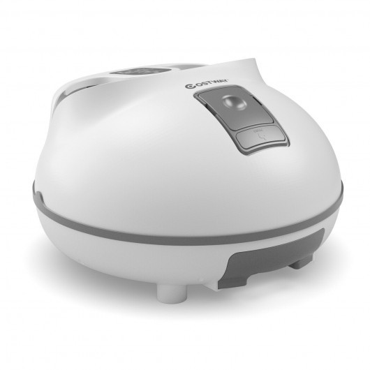 Steam Foot Spa Bath Massager Foot Sauna Care with Heating Timer Electric Rollers-Gray