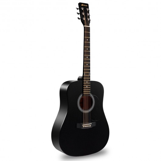 Sonart 41" 6 Strings Acoustic Folk Guitar-Black