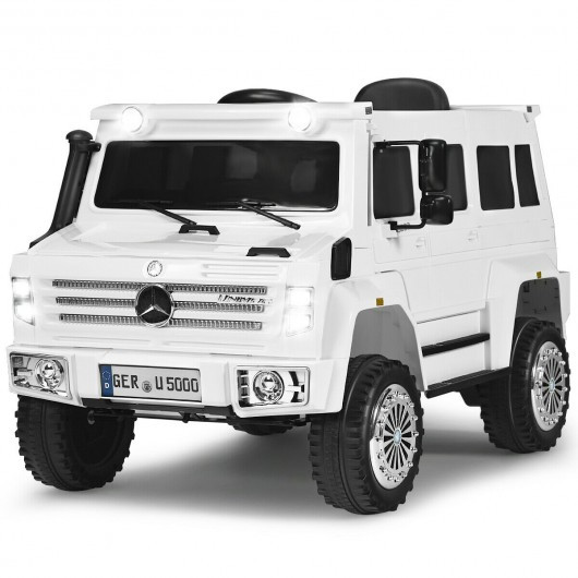12V Off Road Mercedes-Benz Unimog Ride On Car-White