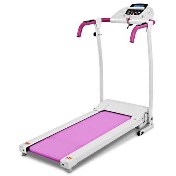 800 W Folding Fitness Treadmill Running Machine-Pink