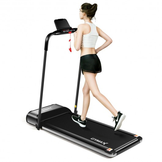450W Ultra-thin Electric Folding Motorized Treadmill with LCD Monitor