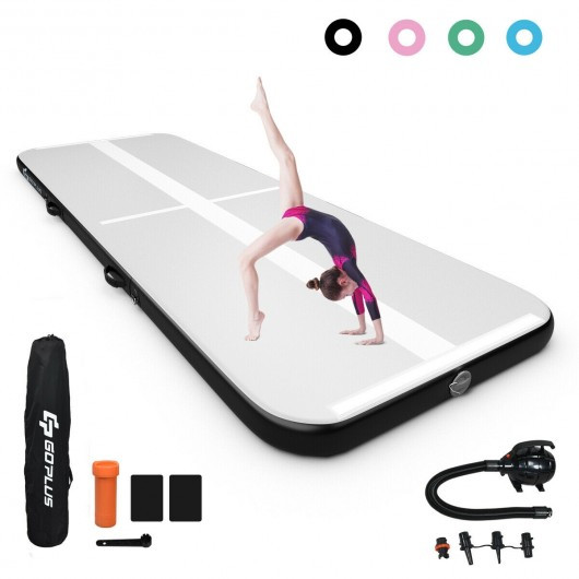 15FT Inflatable Gymnastics Tumbling Mat -Black