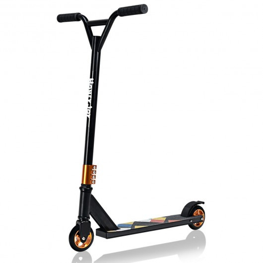 Lightweight Aluminum Freestyle Stunt Kick Scooter 2 Wheels Adults Teenagers Red-Black